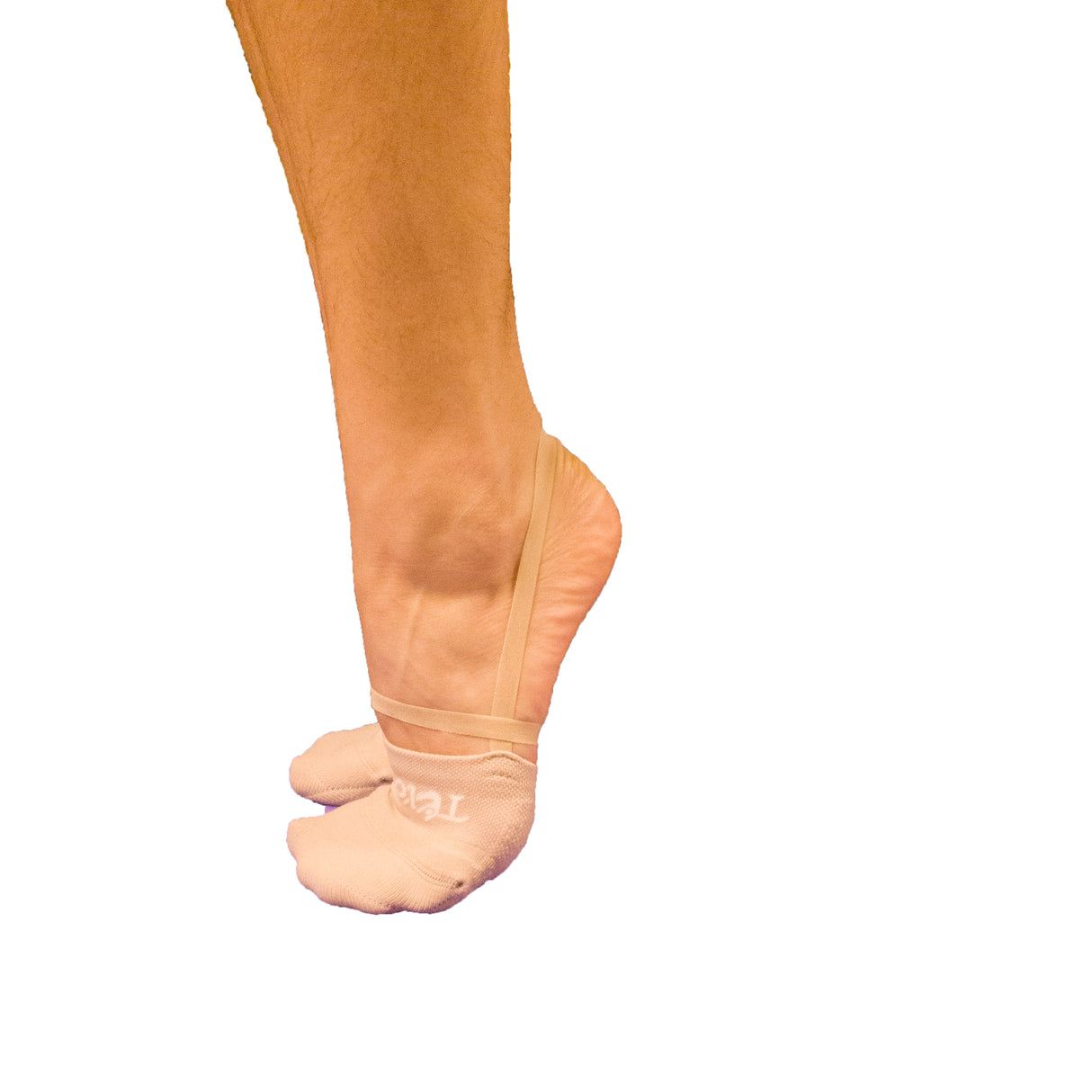 גרבי חצי סרוגות Tuloni בצבע גוף, סריגה צפופה ואלסטית להתעמלות אומנותית, מכשירים ומחול מודרני