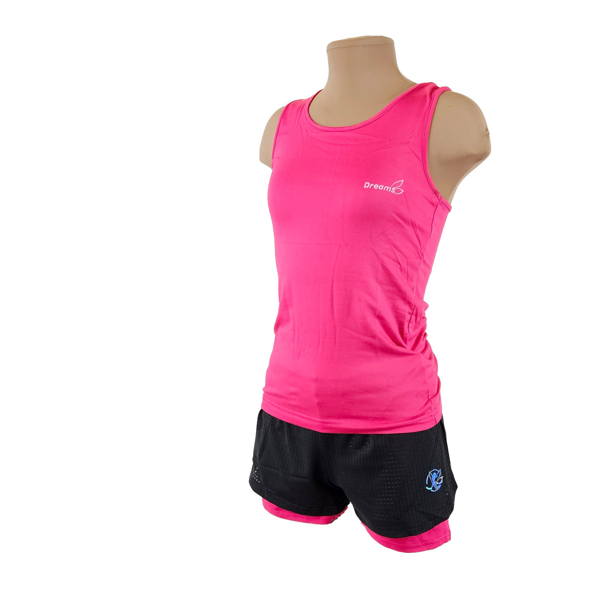 גופיית ליקרה UltraFlex בצבע ורוד, מבד ליקרה ספורטיבית מנדפת זיעה, אלסטית ונוחה. להתעמלות, אקרובטיקה ומחול. מבית דרימס ג'ימנסטיקס