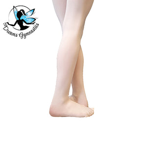 גרביוני בלט כף רגל מלאה בצבע ורוד בלט / צבע סלומון. בד עבה 90D, תפרים מחוזקים. חוג מחול, מגמת מחול. מבית דרימס ג'ימנסטיקס
