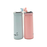 בקבוק מים בעיצוב נקי ואלגנטי בצבעים תכלת וורוד, מתנה מושלמת לספורטאית.  400 מל'