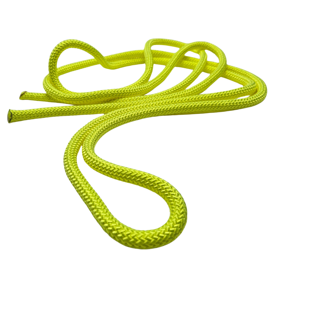 חבל קפיצה מקצועי דילוגית להתעמלות אומנותית צבע צהוב זוהר