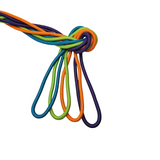 חבל קפיצה מקצועי דילוגית להתעמלות אומנותית צבע אחיד