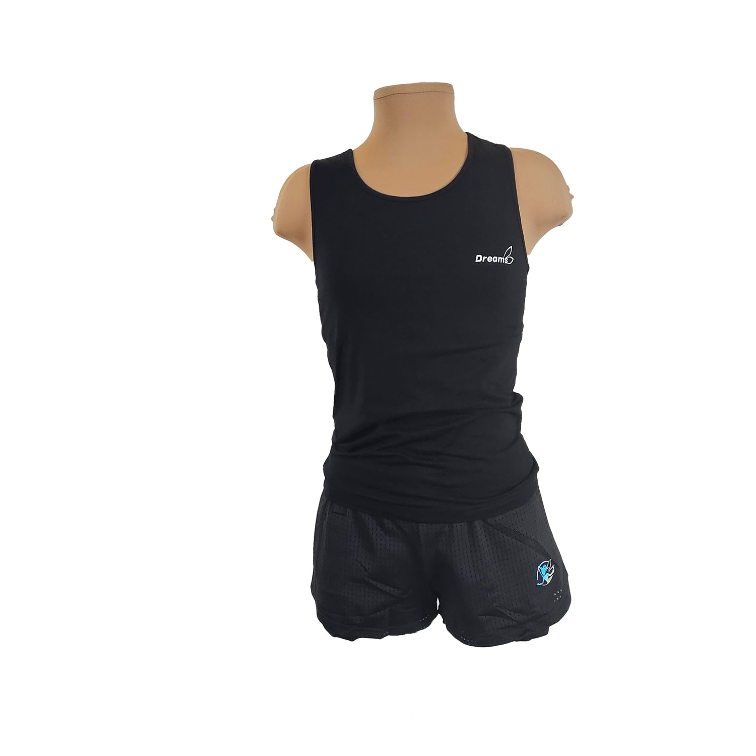 גופיית ליקרה UltraFlex בצבע שחור, מבד ליקרה ספורטיבית מנדפת זיעה, אלסטית ונוחה. להתעמלות, אקרובטיקה ומחול. מבית דרימס ג'ימנסטיקס