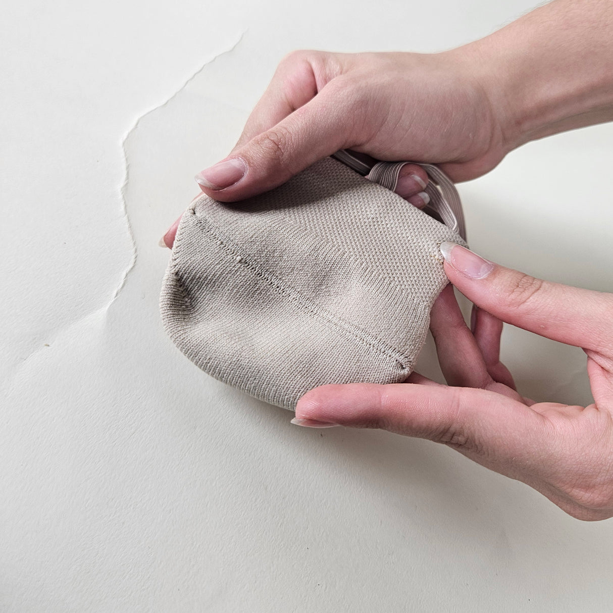 גרבי חצי סרוגות START בצבע גוף, סריגה צפופה ואלסטית להתעמלות אומנותית, מכשירים ומחול מודרני