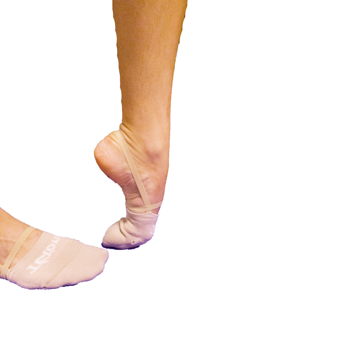 גרבי חצי סרוגות Tuloni בצבע גוף, סריגה צפופה ואלסטית להתעמלות אומנותית, מכשירים ומחול מודרני